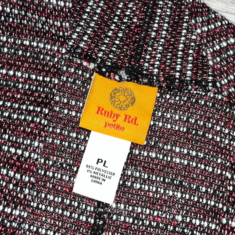 Ruby Rd Open Front Vest Size PL NWT - Picture 2 of 3